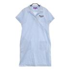 BEAMS GOLF Beams Golf воротник есть короткий рукав One-piece полоса рисунок оттенок голубого M Golf одежда женский 