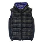 MUNSING WEAR Munsingwear одежда с капюшоном двусторонний жилет общий рисунок оттенок черного M Golf одежда мужской 