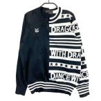 DANCE WITH DRAGON Dance With Dragon вязаный свитер chibi гонг × окантовка рисунок оттенок черного 2 Golf одежда женский 