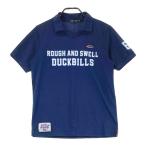ROUGH&SWELL ラフアンドスウェル 半袖襟付きTシャツ ネイビー系 M ゴルフウェア メンズ