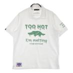 ROUGH&SWELL ラフアンドスウェル 襟付き 半袖Tシャツ カモノハシ ホワイト系 XL ゴルフウェア メンズ