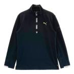 PUMA GOLF Puma Golf половина Zip футболка с длинным рукавом окантовка рисунок оттенок черного S Golf одежда мужской 