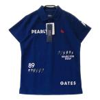 【新品】PEARLY GATES パーリーゲイツ 055-2260606 半袖ポロシャツ ロゴプリント ネイビー系 1 ゴルフウェア レディース