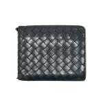 BOTTEGA VENETA ボッテガ ヴェネタ 二つ折り 財布 イントレチャート ブラック系 メンズ