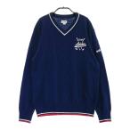 ADIDAS GOLF Adidas Golf V шея вязаный свитер темно-синий серия L Golf одежда мужской 