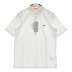 【新品】BEAMS GOLF ビームスゴルフ 半袖ポロシャツ ワッペン ボタンダウン ホワイト系 S ゴルフウェア メンズ