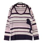 M.U SPORTS M You спорт вязаный лучший болеро выставить окантовка рисунок розовый серия 42 Golf одежда женский 