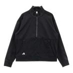 ADIDAS GOLF Adidas Golf 2024 год модели JE7339 длинный рукав половина Zip жакет оттенок черного L Golf одежда женский 
