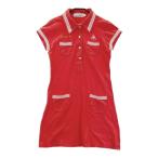 LE COQ GOLF Le Coq Golf короткий рукав One-piece оттенок красного M Golf одежда женский 