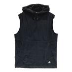[ новый товар ]ADIDAS GOLF Adidas Golf 2024 год WIND.RDY обратная сторона ворсистый капот половина Zip лучший оттенок черного M Golf одежда мужской 