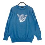 ROUGH&amp;SWELLla вентилятор dos well вязаный свитер оттенок голубого XL Golf одежда мужской 