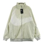 【新品】NIKE ナイキ BQ6546-070 BIG SWOOSH BOA JACKET リバーシブル ボアジャケット LIGHT BONE/SAIL ベージュ系 2XL メンズ