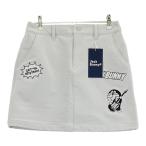 【新品】JACK BUNNY ジャックバニー ×ドラえもん 2024年モデル 裏起毛 インナー付スカート 刺繍 グレー系 1 ゴルフウェア レディース