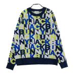 JACK BUNNY Jack ba колено вязаный свитер Logo рисунок темно-синий серия 2 Golf одежда женский 