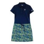 ADMIRAL Admiral короткий рукав Polo One-piece общий рисунок темно-синий серия S Golf одежда женский 