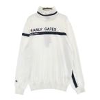 【新品】PEARLY GATES パーリーゲイツ 2023年モデル タートルネック 長袖ニットセーター  ホワイト系 4 ゴルフウェア メンズ