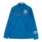 FILA GOLF filler Golf половина Zip футболка с длинным рукавом вышивка оттенок голубого LL Golf одежда мужской 
