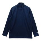 PUMA GOLF Puma Golf с высоким воротником футболка с длинным рукавом общий рисунок темно-синий серия L Golf одежда мужской 