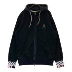 MARK&LONA マークアンドロナ ジップパーカー スカル ブラック系 50 ゴルフウェア メンズ