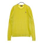 MUNSING WEAR Munsingwear одежда MGMLGL02 длинный рукав вязаный свитер кабель плетеный оттенок желтого LL Golf одежда мужской 