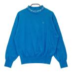 PING булавка шерсть . с высоким воротником вязаный свитер оттенок голубого M Golf одежда женский 