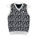 PEARLY GATES Pearly Gates 2024 год модели двусторонний вязаный лучший Logo рисунок оттенок черного 5 Golf одежда мужской 