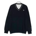 TRAVIS MATHEW travis ma колодка 7AB128 шерсть .V шея вязаный свитер оттенок черного L Golf одежда мужской 