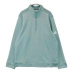 ADIDAS GOLF Adidas Golf FT6210 половина Zip длинный рукав тренировочный футболка оттенок зеленого размер надпись нет Golf одежда мужской 