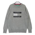 TOMMY HILFIGER GOLF トミー ヒルフィガーゴルフ 2023年モデル ニットセーター ロゴ グレー系 L ゴルフウェア レディース