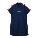 TOMMY HILFIGER GOLF トミー ヒルフィガーゴルフ  モックネック 半袖ワンピース  ネイビー系 M ゴルフウェア レディース