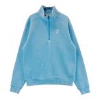 MUNSING WEAR Munsingwear одежда 2024 год модели половина Zip вязаный свитер обратная сторона ворсистый оттенок голубого L Golf одежда мужской 