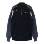 OAKLEY Oacley половина Zip вязаный свитер оттенок черного M Golf одежда мужской 