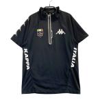 ショッピングkappa KAPPA GOLF カッパゴルフ  ハーフジップ 半袖Tシャツ  ブラック系 M ゴルフウェア メンズ