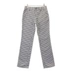 ADIDAS GOLF Adidas Golf обратная сторона ворсистый длинные брюки в клетку оттенок белого S Golf одежда женский 