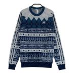 ADIDAS GOLF Adidas Golf ; 2023 год модели вырез лодочкой вязаный свитер общий рисунок темно-синий серия M Golf одежда женский 