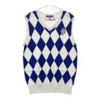 BEAMS GOLF Beams Golf V шея вязаный лучший оттенок белого M Golf одежда мужской 