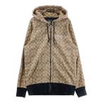 ショッピングcoach COACH コーチ C8773 長袖 ジップパーカー シグネチャー柄 ベージュ系 X SMALL メンズ