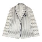 PICONE CLUBpiko-ne Club длинный рукав tailored jacket полоса рисунок оттенок белого 1 Golf одежда женский 