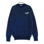 BEAMS GOLF Beams Golf шерсть вязаный свитер точка рисунок темно-синий серия S Golf одежда мужской 