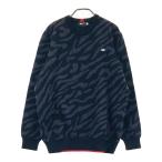 NEW BALANCE GOLF New balance длинный рукав вязаный свитер общий рисунок оттенок черного 7 Golf одежда мужской 