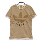 GUCCI グッチ ×adidas 723405 半袖Tシャツ  ブラウン系 XS レディース
