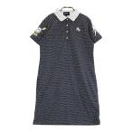 PEARLY GATES Pearly Gates короткий рукав One-piece нашивка Nico Chan общий рисунок оттенок черного 0 Golf одежда женский 