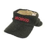 【新品】ARCHIVIO アルチビオ 2023年モデル イヤーマフ 付 ボア サンバイザー  ブラウン系 00 ゴルフウェア
