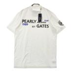 【新品】PEARLY GATES パーリーゲイツ  ハイネック 半袖Tシャツ  ホワイト系 6 ゴルフウェア メンズ