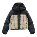 ショッピングBURBERRY BURBERRY バーバリー 8079475 リバーシブル ダウンジャケット ノバチェック柄 ブラック系 XS レディース