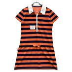 LE COQ GOLF Le Coq Golf короткий рукав One-piece окантовка рисунок orange серия LL Golf одежда женский 