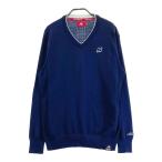 NEW BALANCE GOLF New balance V шея вязаный свитер темно-синий серия 6 Golf одежда мужской 