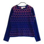 DESCENTE GOLF Descente Golf длинный рукав вязаный свитер общий рисунок темно-синий серия M Golf одежда женский 