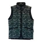 ショッピングラベンハム LAVENHAM ラベンハム ×narifuri 中綿キルティングベスト 迷彩柄 グレー系 36 メンズ