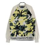 PEARLY GATES Pearly Gates вязаный свитер камуфляж Logo общий рисунок хаки серия 0 Golf одежда женский 